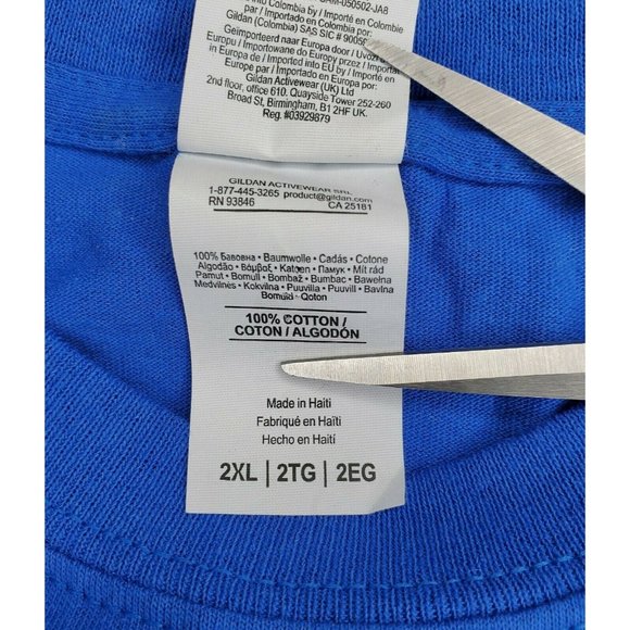 She Didn't Just Dream About It She Worked For It Blue Graphic 2XL T Shirt - Picture 9 of 11